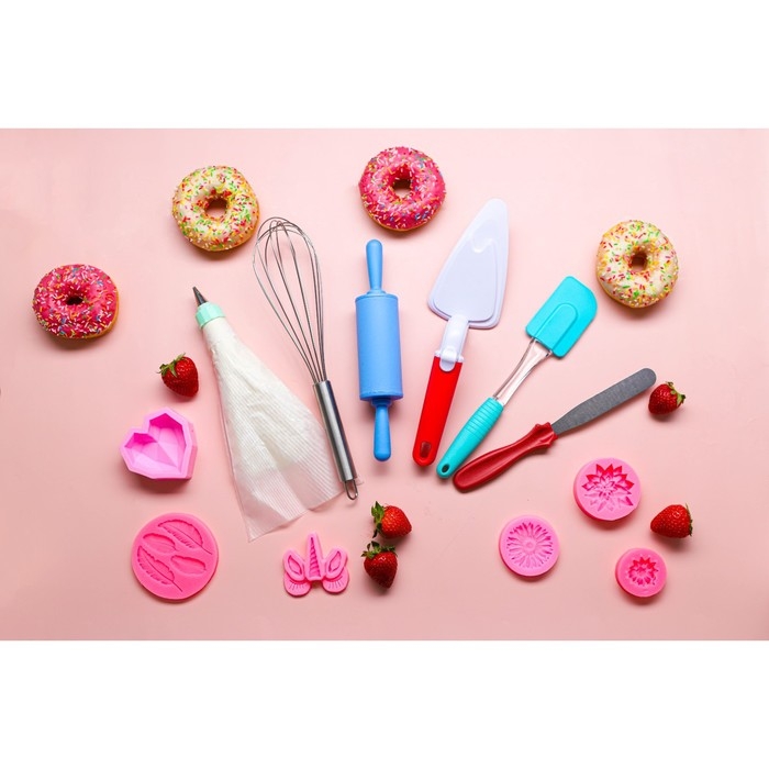 Скалка Доляна «Севилья», 22×4 см, рабочая часть 10 см, цвет МИКС Скалка Доляна «Севилья», 22×4 см, рабочая часть 10 см, цвет МИКС