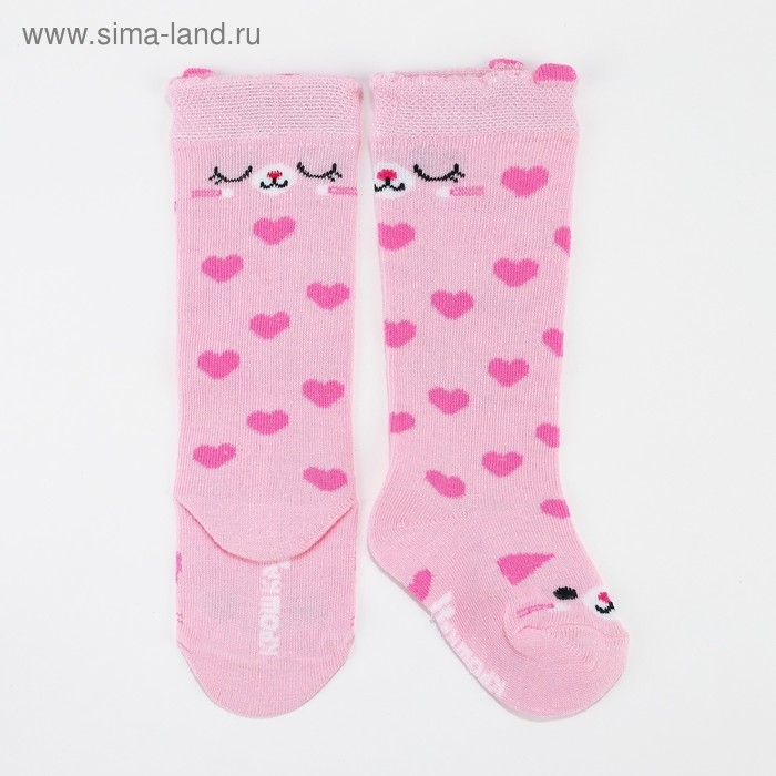 Гольфы Крошка Я &laquo;Котёнок&raquo; 8-10 см, цвет розовый