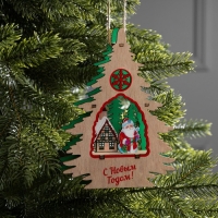 Подвеска световая "Дед Мороз", 13х3x18 см, 6 LED, АААx2 (не в компл.), свечение тёплое белое Подвеска световая "Дед Мороз", 13х3x18 см, 6 LED, АААx2 (не в компл.), свечение тёплое белое