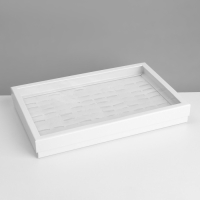 Подставка для украшений &laquo;Шкатулка&raquo; 100 мест, 29&times;19&times;4 см, цвет белый