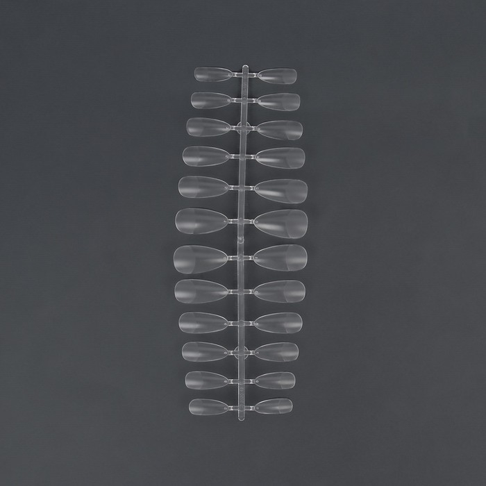 Гелевые типсы для наращивания ногтей, 240 шт, форма миндаль, полное матовое покрытие, цвет прозрачный Гелевые типсы для наращивания ногтей, 240 шт, форма миндаль, полное матовое покрытие, цвет прозрачный