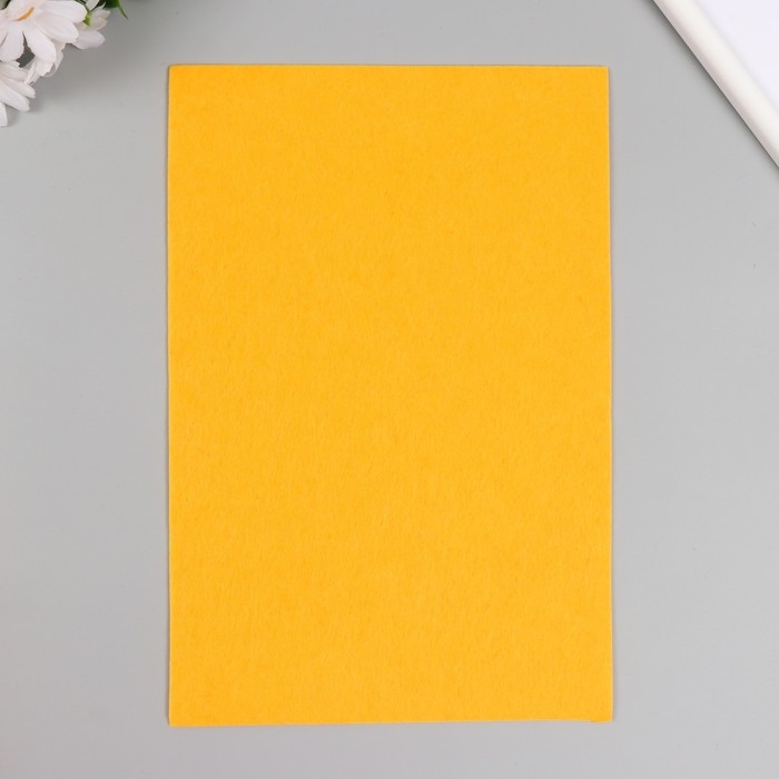 Фетр жесткий 2 мм "Мандариново-оранжевый" набор 10 листов формат А4