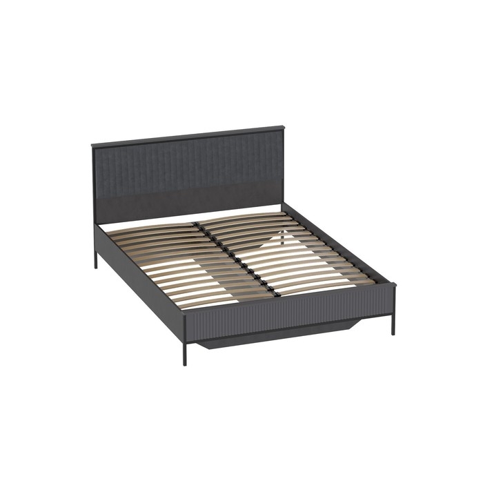 Кровать "Нора", 1640х2105х1025, Металл Бруклин / Графит