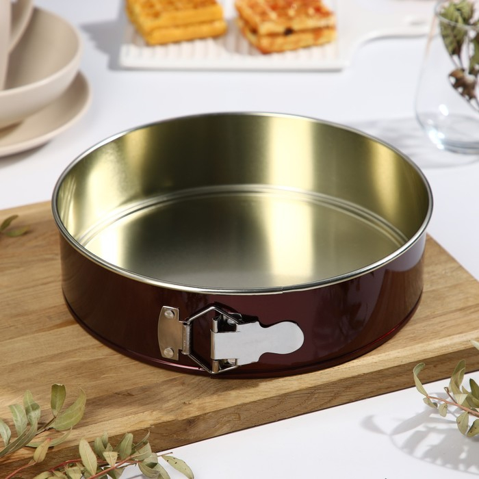 Форма для выпечки и выкладки с регулировкой размера «Никис», d=24 см, h=6 см, антипригарное покрытие, цвет микс Форма для выпечки и выкладки с регулировкой размера «Никис», d=24 см, h=6 см, антипригарное покрытие, цвет микс