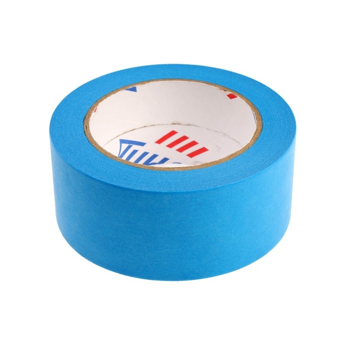 Лента малярная ТУНДРА, клейкая, стойкость к УФ до 30 дней, синяя, 48 мм x 50 м Лента малярная ТУНДРА, клейкая, стойкость к УФ до 30 дней, синяя, 48 мм x 50 м