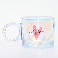 Кружка стеклянная &laquo;Выбирай счастье&raquo;, 300 мл