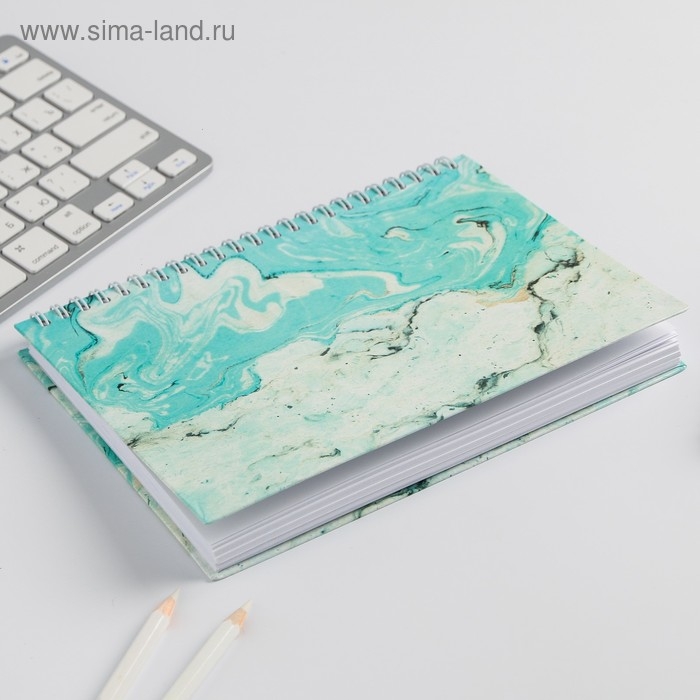 Скетчбук в твердой обложке на гребне &laquo;Скетчбук счастья&raquo; А5, 80 л, 100 г/м