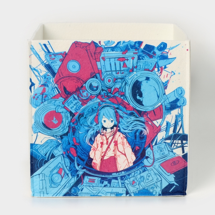 Органайзер для хранения &laquo;Аниме&raquo;, 30&times;30&times;30 см, 24 л, белый