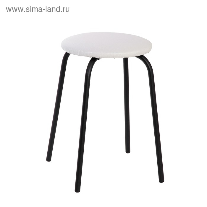 Табурет Табурет "Эконом" Черный /белая рептилия