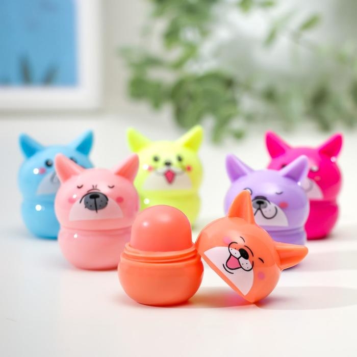 Бальзам для губ «Пёсик», микс цветов и ароматов Бальзам для губ «Пёсик», микс цветов и ароматов