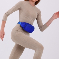 Поясная сумка на молнии, 2 кармана, цвет синий Поясная сумка на молнии, 2 кармана, цвет синий