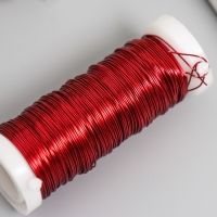 Проволока для творчества "Красный" 30 метров, толщина 0,3 мм 5,5х2,2х2,2 см Проволока для творчества "Красный" 30 метров, толщина 0,3 мм 5,5х2,2х2,2 см