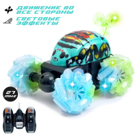 Перевёртыш радиоуправляемый «Скорость», работает от батареек, 27 MHz, световые эффекты, МИКС Перевёртыш радиоуправляемый «Скорость», работает от батареек, 27 MHz, световые эффекты, МИКС