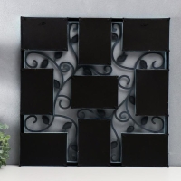 Фоторамка пластик на 9 фото 10х15 см "Вьющийся лист" мятная 55х55 см Фоторамка пластик на 9 фото 10х15 см "Вьющийся лист" мятная 55х55 см