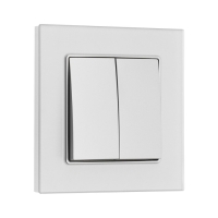 Выключатель проходной TOT Matte Glass, 10 А, 2 кл., скрытый, стекло, серебристый Выключатель проходной TOT Matte Glass, 10 А, 2 кл., скрытый, стекло, серебристый