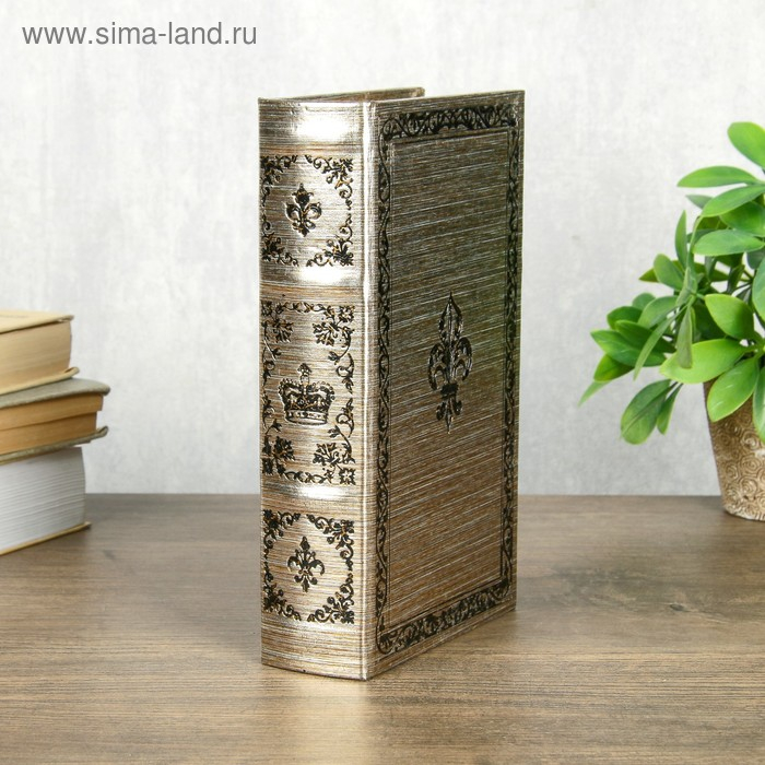 Сейф-книга дерево кожзам Сейф-книга дерево кожзам "Королевская эмблема" 21х13х5 см