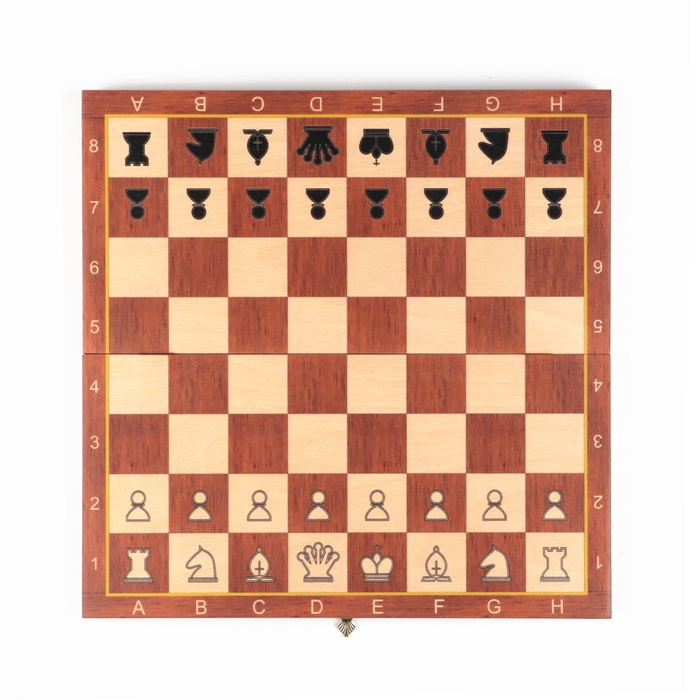 Шахматы деревянные, утяжеленные, 37 х 37 см, король h-9 см, пешка h-4.4 см Шахматы деревянные, утяжеленные, 37 х 37 см, король h-9 см, пешка h-4.4 см