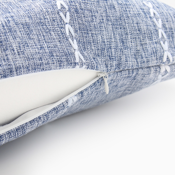 Наволочка декоративная Этель Косичка цвет синий,45х45 см полиэстер
