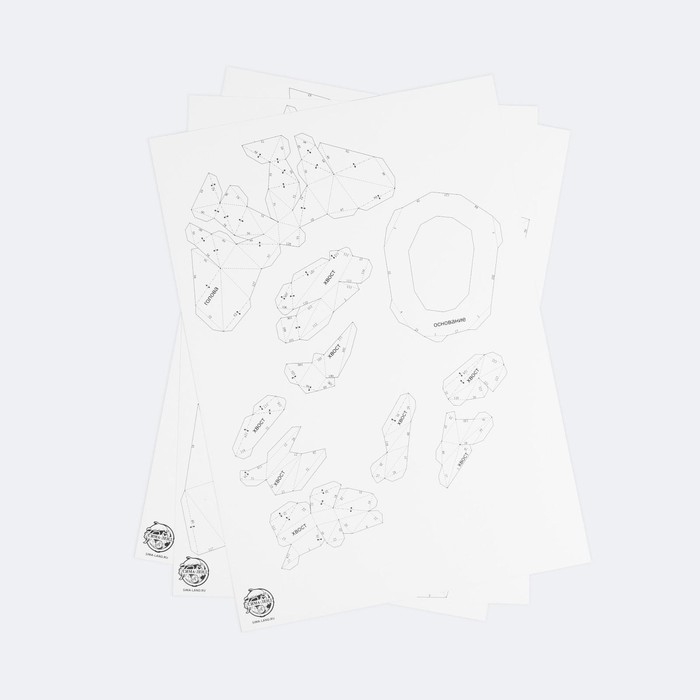 Набор для создания полигональной фигуры &laquo;Кошка&raquo;, 32.5 х 44 см