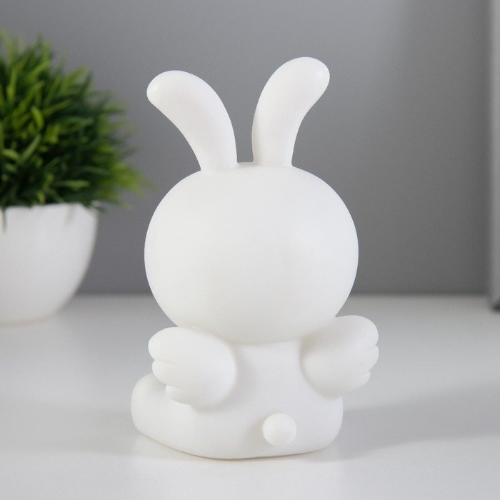 Ночник Ночник "Зайка с крылышками" LED 1Вт 3х LR44 белый 7,5х5,5х13см RISALUX