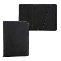 Папка деловая, искусственная кожа, для бумаг, 375 х 260 х 40 мм, "Лайт" чёрный 6Л33