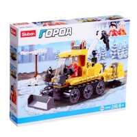 Конструктор Город &laquo;Снегоуборщик с эвакуатором&raquo;, 145 деталей