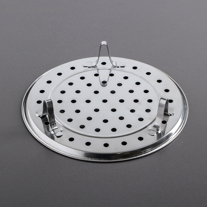 Пароварка из нержавеющей стали на ножках, d=22 см, цвет серебряный Пароварка из нержавеющей стали на ножках, d=22 см, цвет серебряный