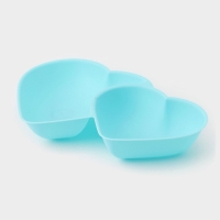 Менажница &laquo;Сердца&raquo;, 2 секции, 27&times;17 см, цвет МИКС