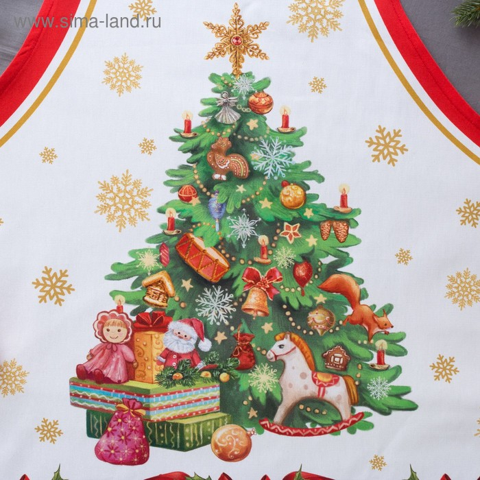 Фартук &laquo;Этель: Новогодняя сказка&raquo;, 65 &times; 60 см, 100 % хлопок, саржа, 190 г/м&sup2;