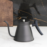 Кофейник из нержавеющей стали с длинным носиком «Пуровер», 1,2 л, 304 сталь, цвет чёрный Кофейник из нержавеющей стали с длинным носиком «Пуровер», 1,2 л, 304 сталь, цвет чёрный