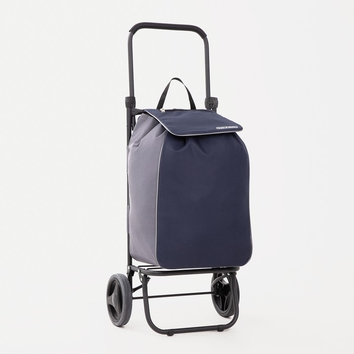 Сумка-тележка хозяйственная на шнуре, цвет синий Сумка-тележка хозяйственная на шнуре, цвет синий