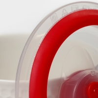 Набор салатников керамических с вакумными крышками &laquo;Ромбики&raquo;, 3 предмета: 300/550/900 мл, цвет белый