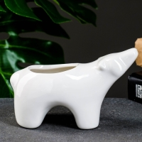 Горшок  "Полярный медведь" 10*14*11 см