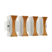 Светильник фасадный «Элегант», FSD-041, 8 Вт, 3000К, 4 луча, IP65, 220 В, пластик, белый Светильник фасадный «Элегант», FSD-041, 8 Вт, 3000К, 4 луча, IP65, 220 В, пластик, белый