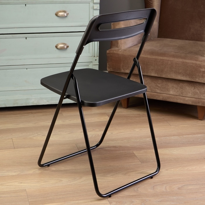 Стул складной, черный