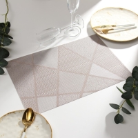 Салфетка на стол Доляна, цв.серый, 45*30см Салфетка на стол Доляна, цв.серый, 45*30см