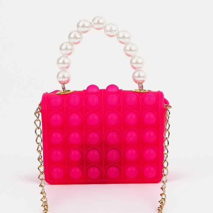 Сумка-мессенджер детская для девочки, pop it, цвет малиновый Сумка-мессенджер детская для девочки, pop it, цвет малиновый