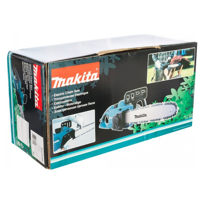 Пила цепная Makita UC4041A, 1800 Вт, 16 Пила цепная Makita UC4041A, 1800 Вт, 16", шаг 3/8", паз 1.3 мм, 56 звеньев