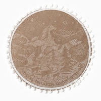 Новый год. Салфетка &laquo;Волшебного нового года&raquo; цв.белый, 37*37 см