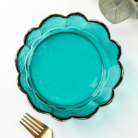 Салатник стеклянный фигурный «Цветочный», 400 мл, 17×5,5 см Салатник стеклянный фигурный «Цветочный», 400 мл, 17×5,5 см