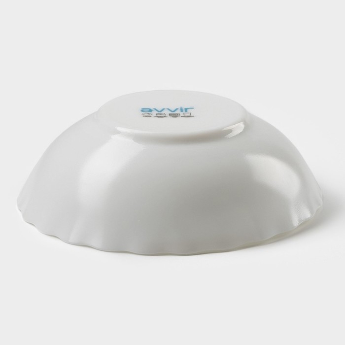 Салатник «Дива», 1 л, d=20 см, стеклокерамика, цвет белый Салатник «Дива», 1 л, d=20 см, стеклокерамика, цвет белый