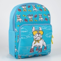 Рюкзак детский для девочки с карманом &laquo;Пёс в кедах&raquo;, 30 х 22 х 10 см