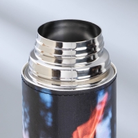 Термос &laquo;Огонь&raquo; в кожзаме, MODE FORREST, 750 мл, время сохранения тепла 16-18 ч