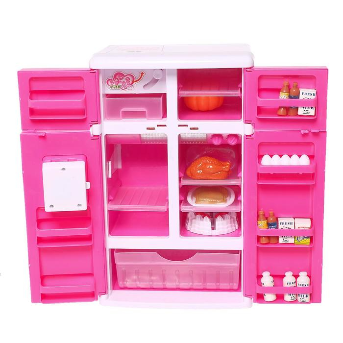 Бытовая техника «Холодильник двухдверный», 20 аксессуаров, свет, звук Бытовая техника «Холодильник двухдверный», 20 аксессуаров, свет, звук