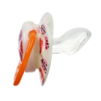 Соска - пустышка силиконовая ортодонтическая «Божья коровка», от 3 мес., с колпачком, цвет оранжевый Соска - пустышка силиконовая ортодонтическая «Божья коровка», от 3 мес., с колпачком, цвет оранжевый