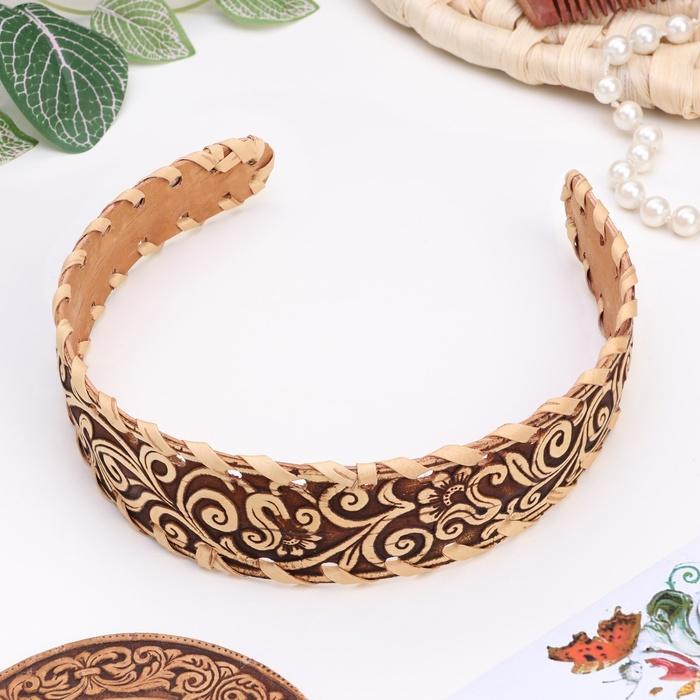 Ободок &laquo;Орнамент&raquo;, береста