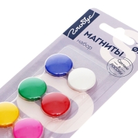 Магниты для досок 20 мм, 12 штук, цветные, в блистере Магниты для досок 20 мм, 12 штук, цветные, в блистере
