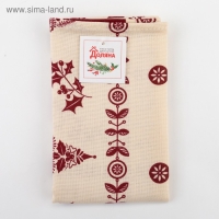 Полотенце "Доляна" Merry Christmas 40х70см, 100%хл, рогожка 164 г/м2