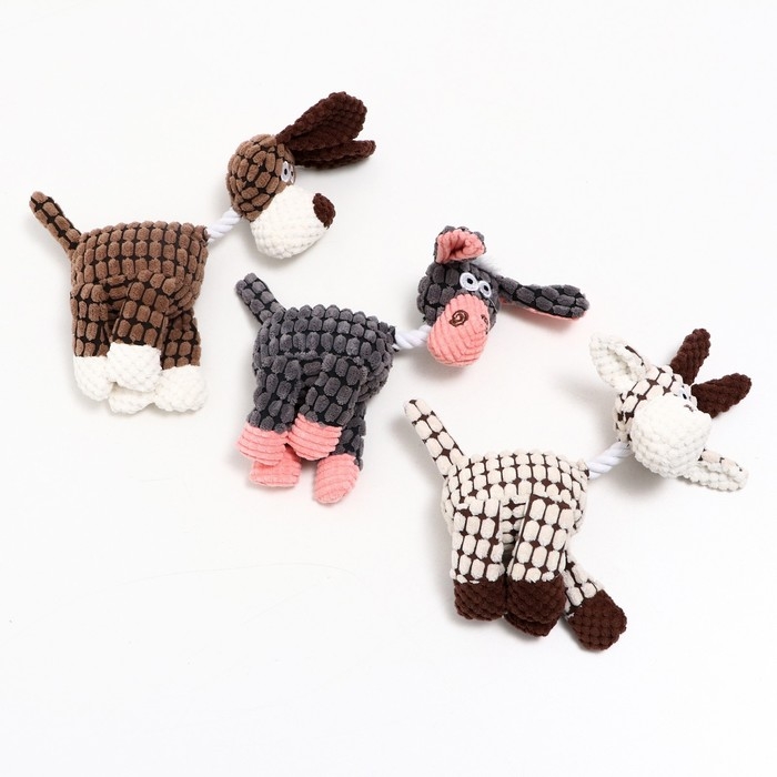 Игрушка мягкая для собак Игрушка мягкая для собак "Весёлый двор", 27 х 8 см, микс цветов