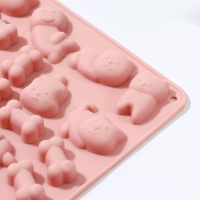 Форма для мармелада Доляна &laquo;Домашние питомцы&raquo;, силикон, 19,5&times;12,5&times;1 см, 34 ячейки, цвет МИКС